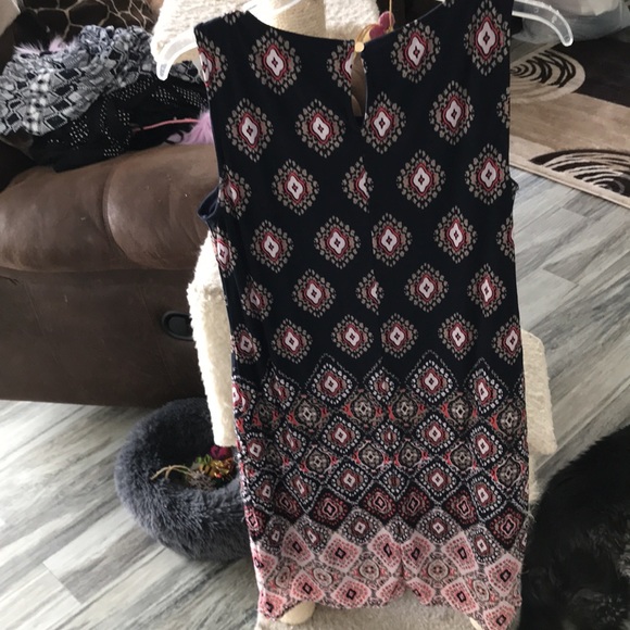 DANA BUCHMAN DRESS SIZE M SLEEVELESS NAVY BLUE NWOT EXCELLENT COND. - Picture 4 of 8